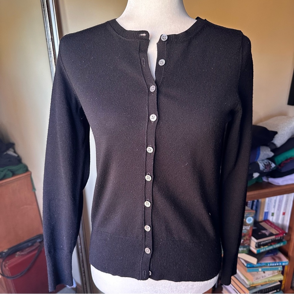 Banana Republic Black Wool Cardigan sz Sm/xs